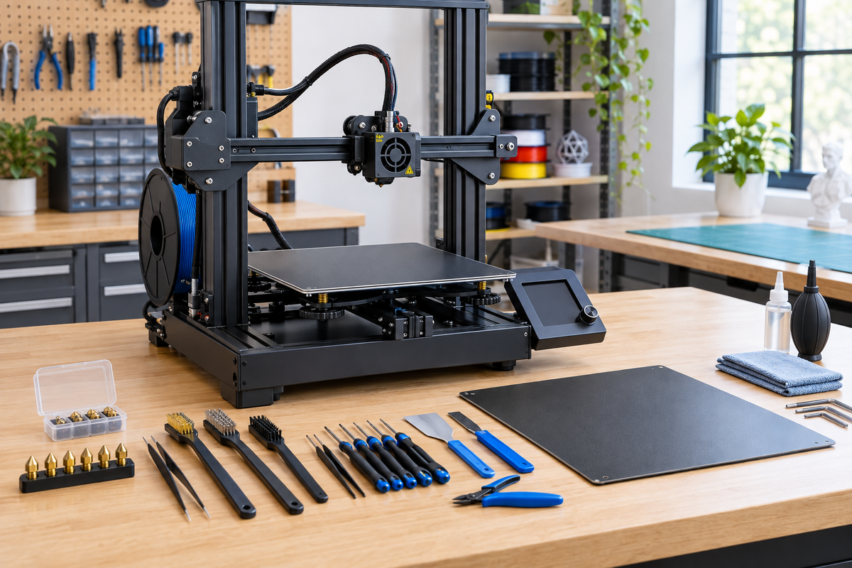 Simple 3D Printer Maintenance Supports More Consistent Prints
